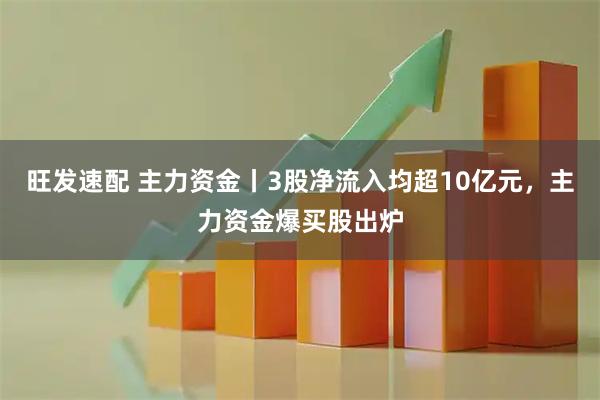 旺发速配 主力资金丨3股净流入均超10亿元，主力资金爆买股出炉