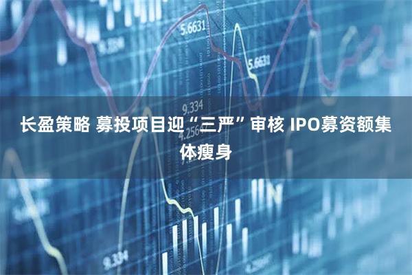 长盈策略 募投项目迎“三严”审核 IPO募资额集体瘦身