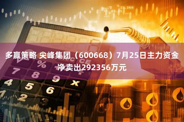 多赢策略 尖峰集团（600668）7月25日主力资金净卖出292356万元