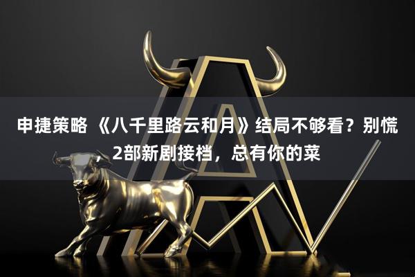 申捷策略 《八千里路云和月》结局不够看?别慌,2部新剧接档,总有你的菜