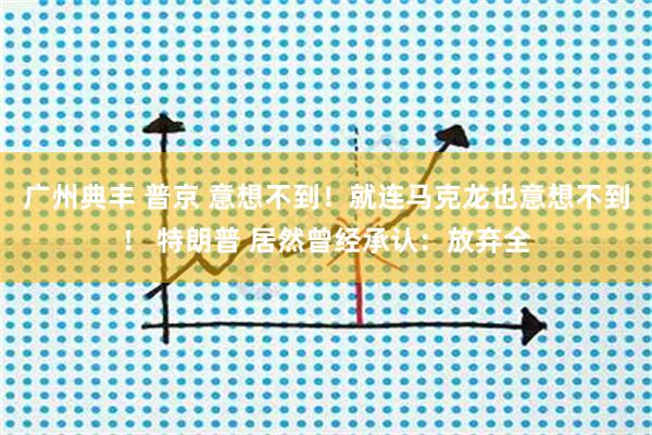 广州典丰 普京 意想不到！就连马克龙也意想不到！ 特朗普 居然曾经承认：放弃全