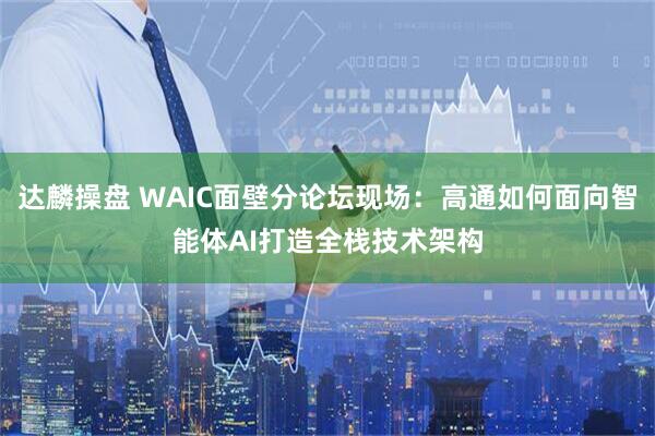 达麟操盘 WAIC面壁分论坛现场：高通如何面向智能体AI打造全栈技术架构
